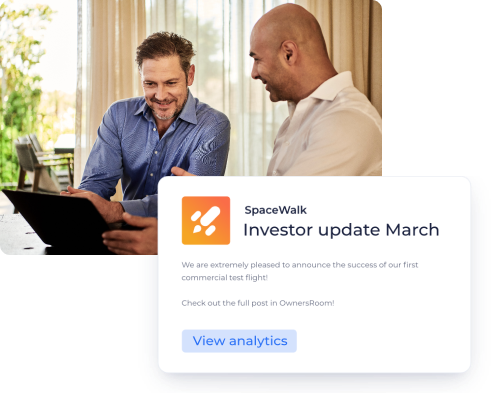 investor updates and investor relations