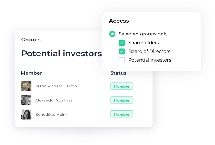 Product - Groups and access